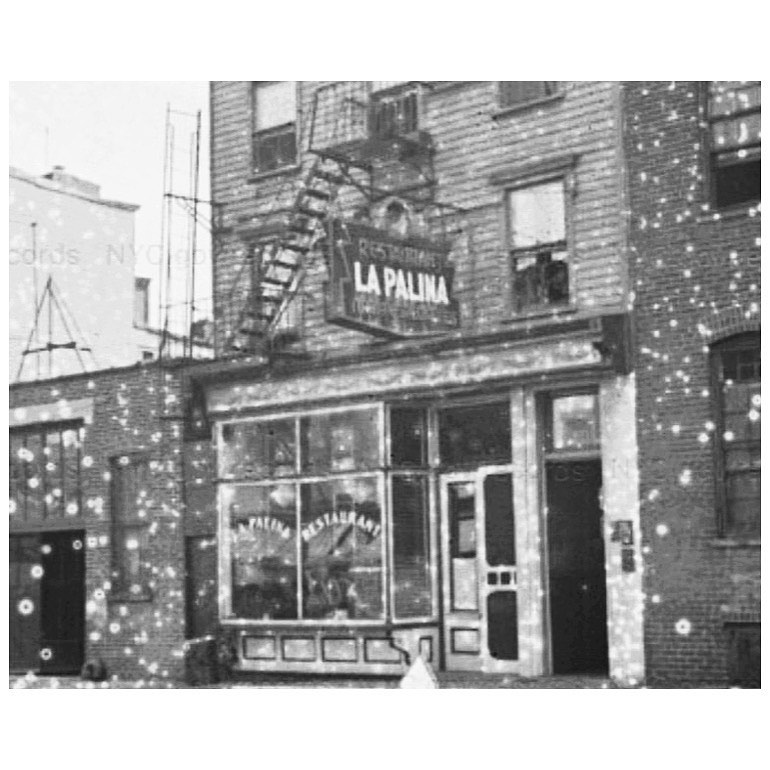 Historic archive photo of La Palina's original storefront in Brooklyn
